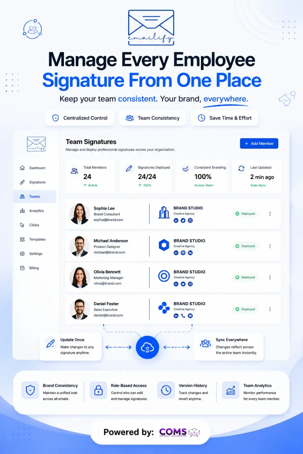 Emailify - Team Management